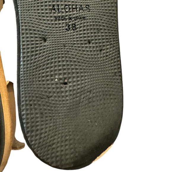 Alohas Marshmallow Scacchi Stone Beige Ivory Sandals - Picture 4 of 10